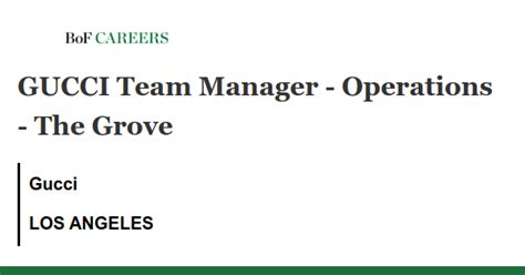 gucci team manager operations salary|gucci account executive salary.